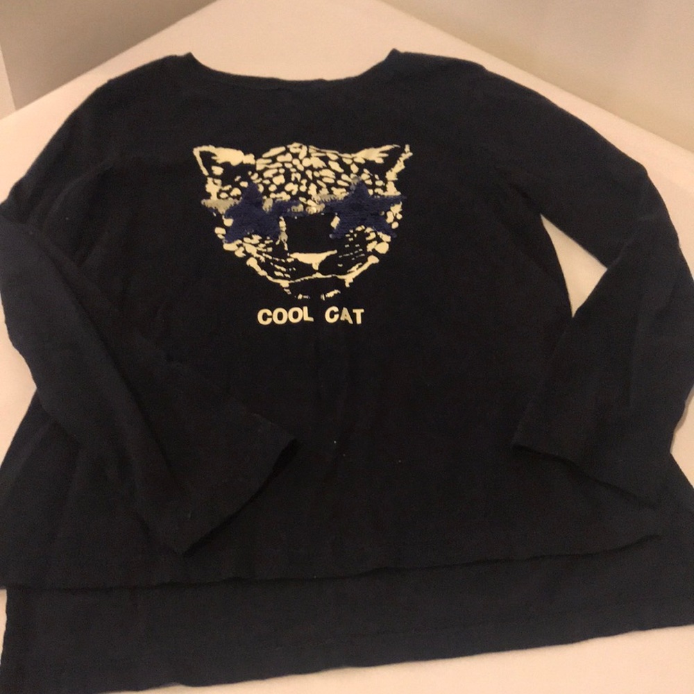 Gap Girls Graphic Long Sleeve T Size Small